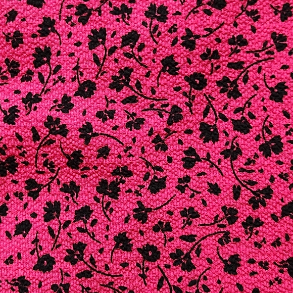 CeCe Ruffle Collar V-Neck ¾Length sleeve blouse Size M Colors magenta & black - Picture 6 of 13